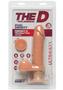 The D Perfect D Ultraskyn Vibrating Dildo With Balls 7in - Vanilla