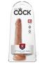 King Cock Dildo With Balls 6in - Caramel