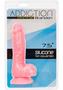 Addiction Toy Collection Brandon Silicone Glow-in-the-dark Dildo With Balls 7.5in - Pink