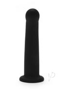Me You Us Black Curved Silicone Dildo 6in - Black